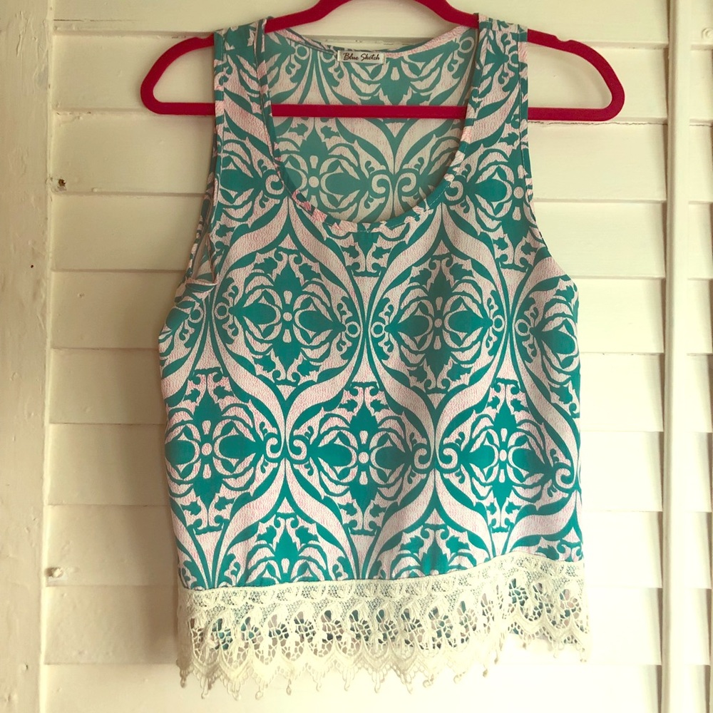 Embroidered Silky Bohemian Top